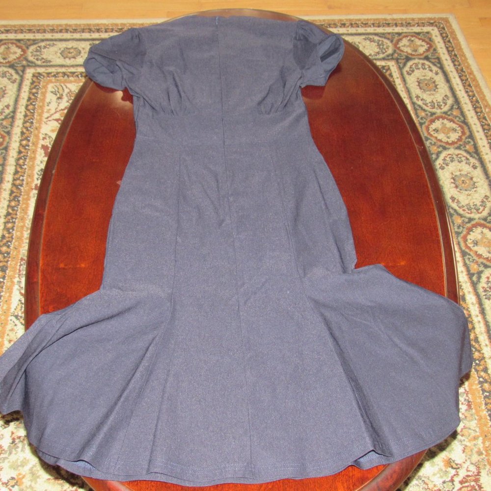 Blue Ruffle Dress - Picture 4 of 4